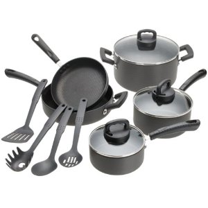 Basic Essentials 32pc Non-Stick Aluminum Cookware Set TTU-V5366-ECM