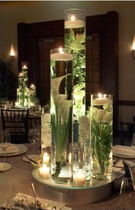 Tall Candle Wedding Centerpieces