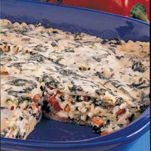 Four Cheese Spinach Lasagne