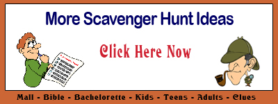 Scavenger hunt kids mall for Photo scavenger