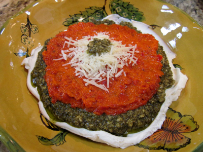 Pesto Red Pepper Dip