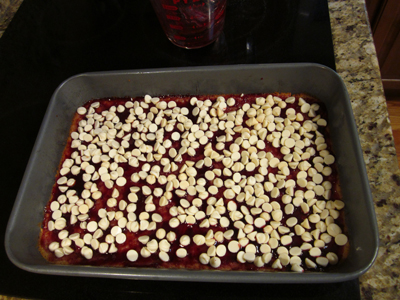 Raspberry White Chocolate Dream Bars