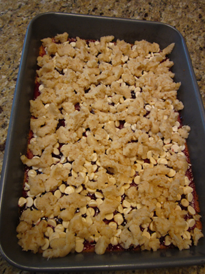 Raspberry White Chocolate Dream Bars