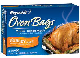 Reynolds Oven Bags Turkey Size Cooking Chart