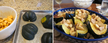 Apple Filled Acorn Squash