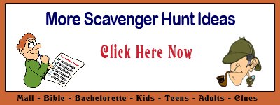 Free Scavenger Hunt Ideas