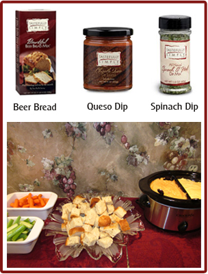 Tastefully Simple Dips in Double Crock Pot